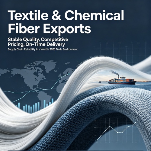 Exportações de Têxteis e Fibras Químicas: Qualidade Estável, Preços Competitivos, Entrega no Prazo