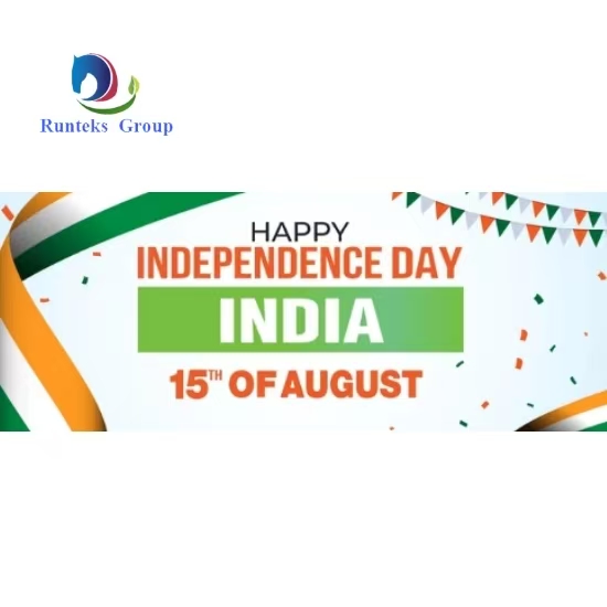 Runteks Group celebrando a liberdade e o progresso com você neste Dia da Independência da Índia!