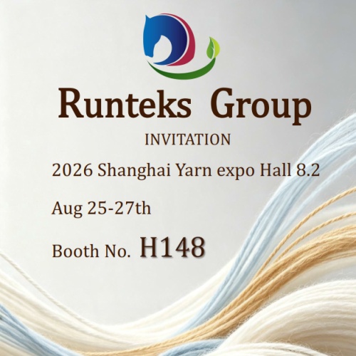 Runteks apresentará novas coleções na Shanghai Yarn Expo 2026 – Bem-vindo ao estande H148