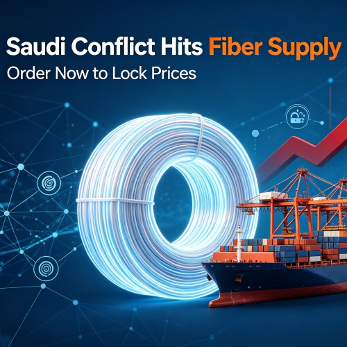 Conflito na Arábia Saudita afeta o fornecimento de fibra — Faça seu pedido agora para garantir os preços