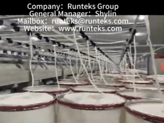 Oficina de fabricação de fios de fibra básica de viscose da Runteks